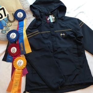NWT Equine Couture Navy & Olive Farmhouse Jacket
